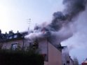 Feuer 3 Reihenhaus komplett ausgebrannt Koeln Poll Auf der Bitzen P021